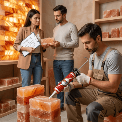 BrickBond - Himalayan Salt Adhesive for Joining Salt Bricks Salt Wall, Transparent