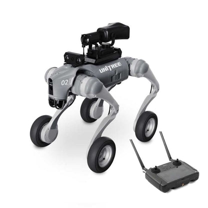 Unitree Go2-W ENT U2 - AI Quadruped Robot Dog with Wheels