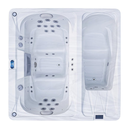 Luxury Spas Marquis 3- Person Hot and Cold Spa (WS-I02) - Cloud Gray