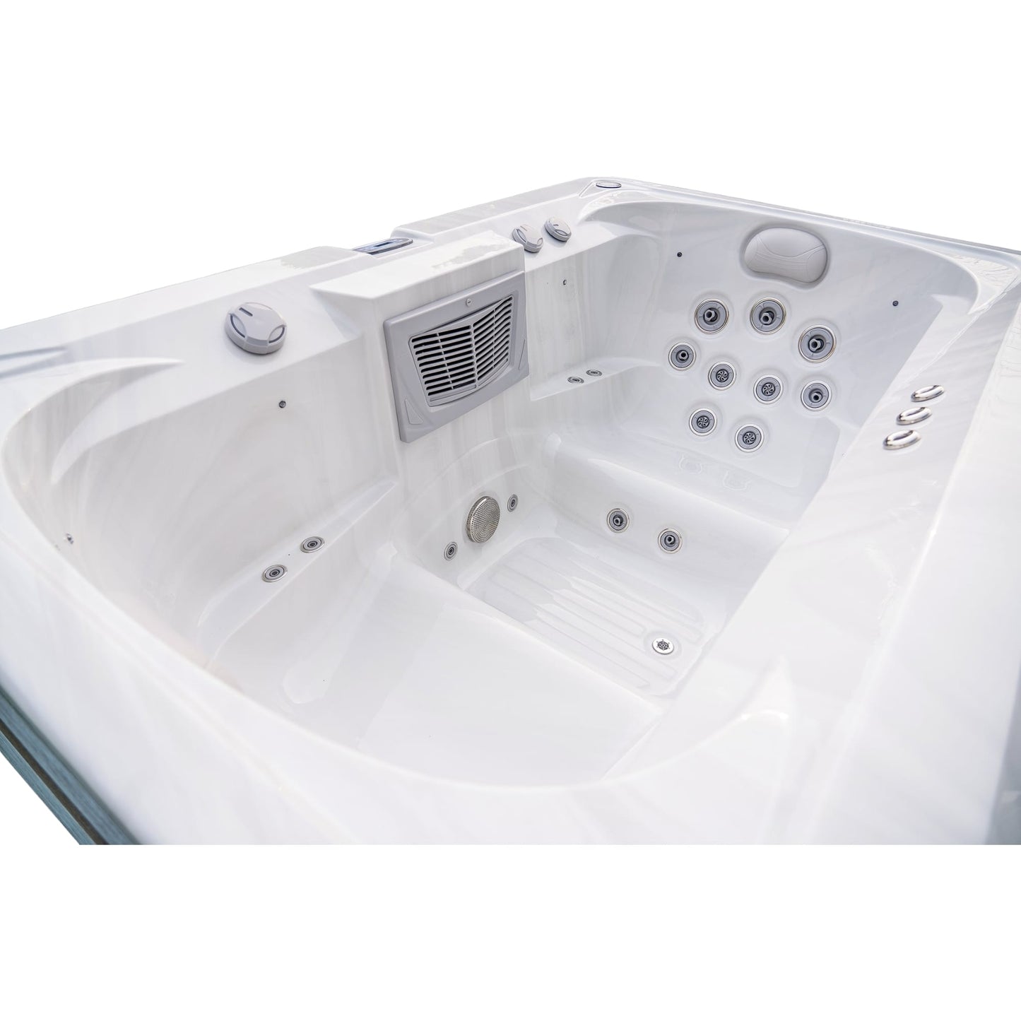 Luxury Spas Marquis 3- Person Hot and Cold Spa (WS-I02) - Cloud Gray