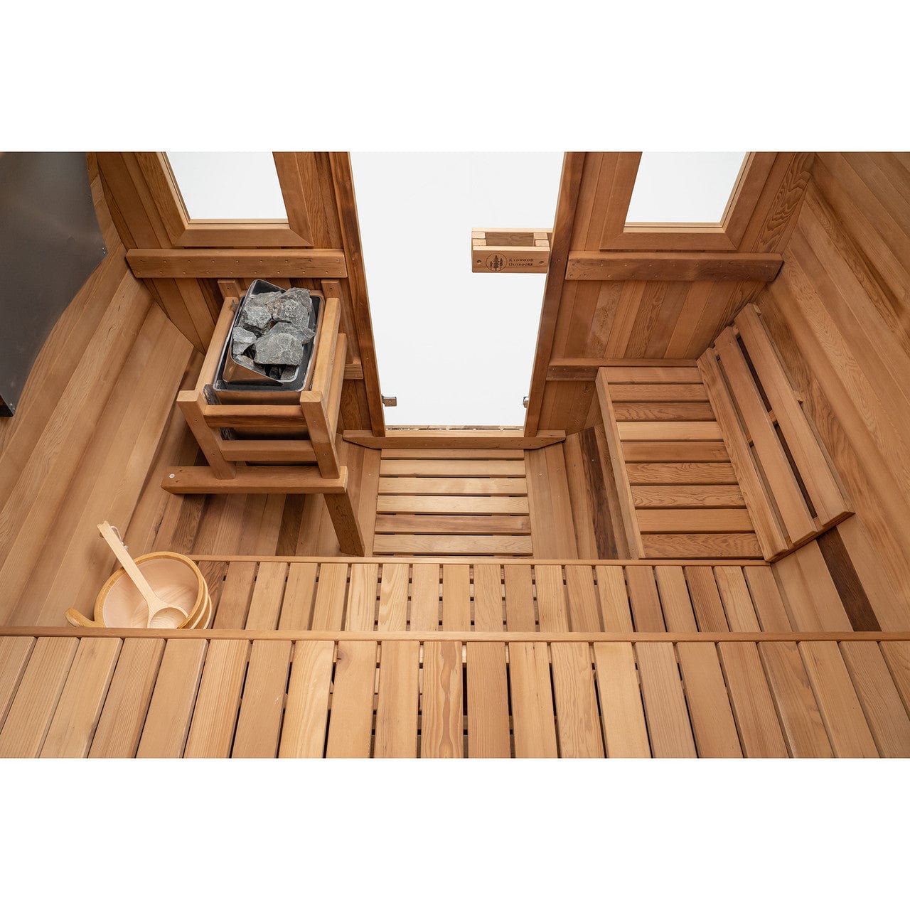 Redwood Outdoors Extra-Wide Barrel - 6 Person Sauna