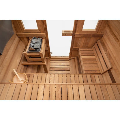 Redwood Outdoors Extra-Wide Barrel - 6 Person Sauna