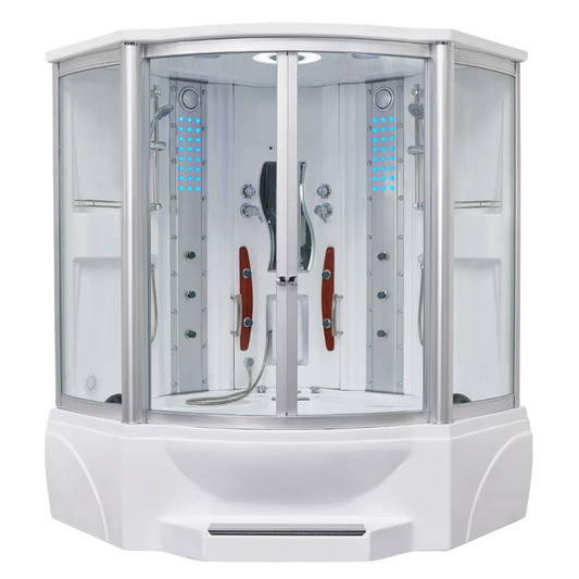 Mesa 608A 63" Combination Steam Shower With Jetted Tub