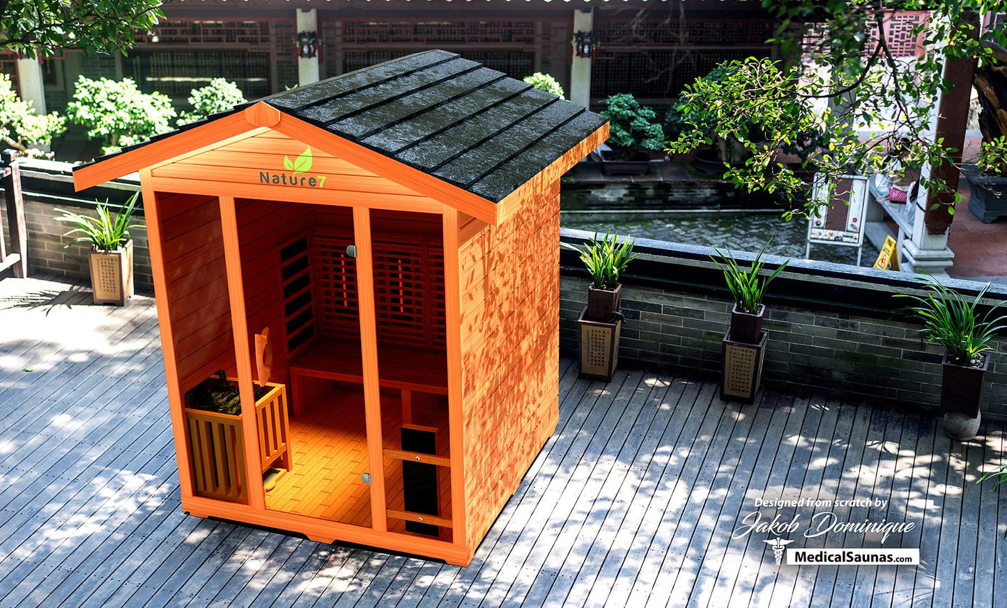 Nature 7 Medical Sauna - Ultra Full Spectrum Outdoor Sauna