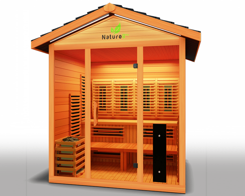 Nature 8 Plus Medical Sauna - Indoor or Outdoor Sauna