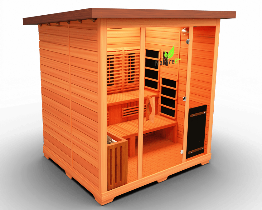 Nature 8 Plus Medical Sauna - Indoor or Outdoor Sauna