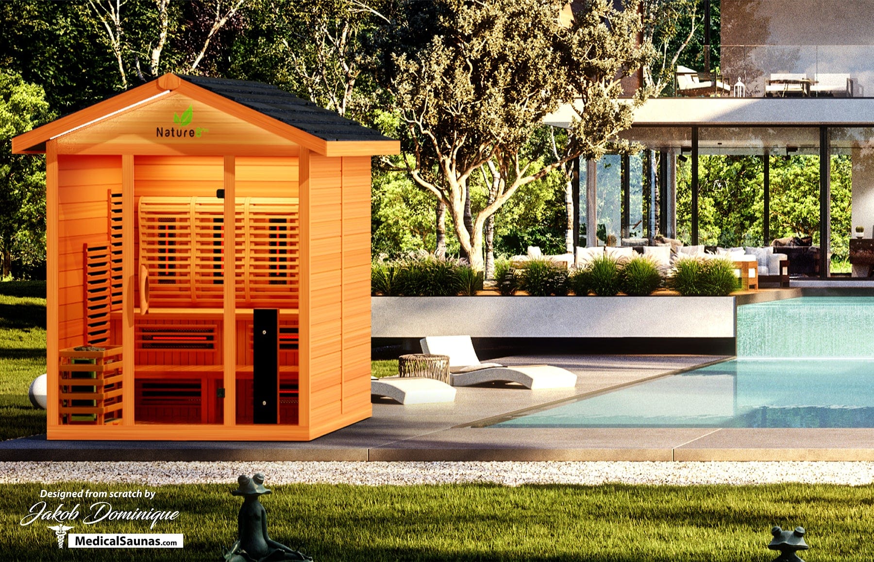 Nature 8 Plus Medical Sauna - Indoor or Outdoor Sauna – Airpuria