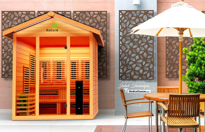 Nature 8 Plus Medical Sauna - Indoor or Outdoor Sauna