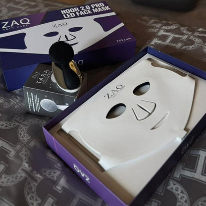 ZAQ Noor 2.0 Pro Light Face Mask: 1072nm Deep Infrared, Red & Blue Light