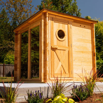 Garden Outdoor Sauna - 8 Person w/ Harvia KIP 8kW Heater