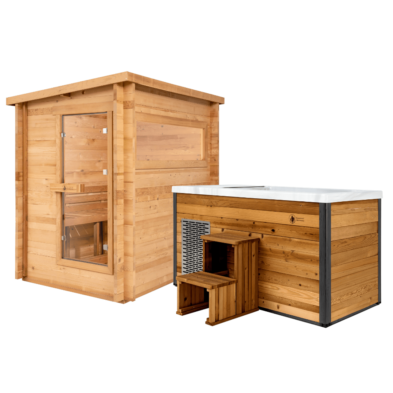 Redwood Outdoors Cove Sauna x Denali Cold Plunge