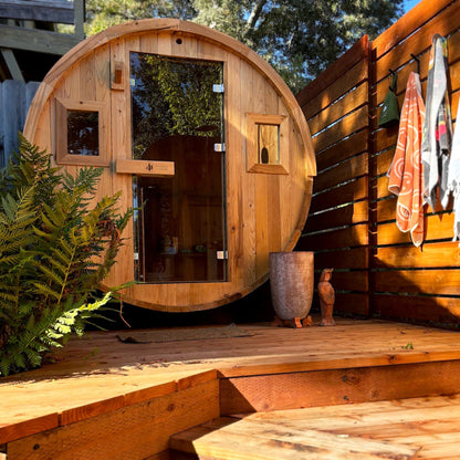 Redwood Outdoors Barrel - 6 Person Sauna