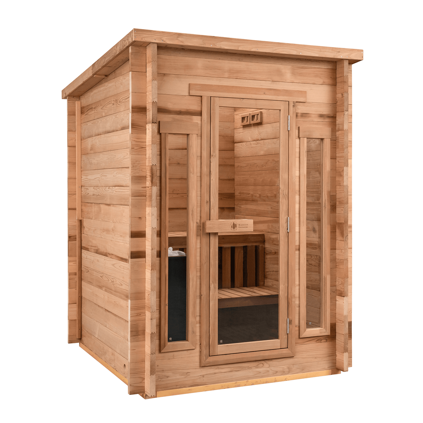 Cabin Outdoor Sauna - 4 Person w/ Harvia KIP 8kW Heater