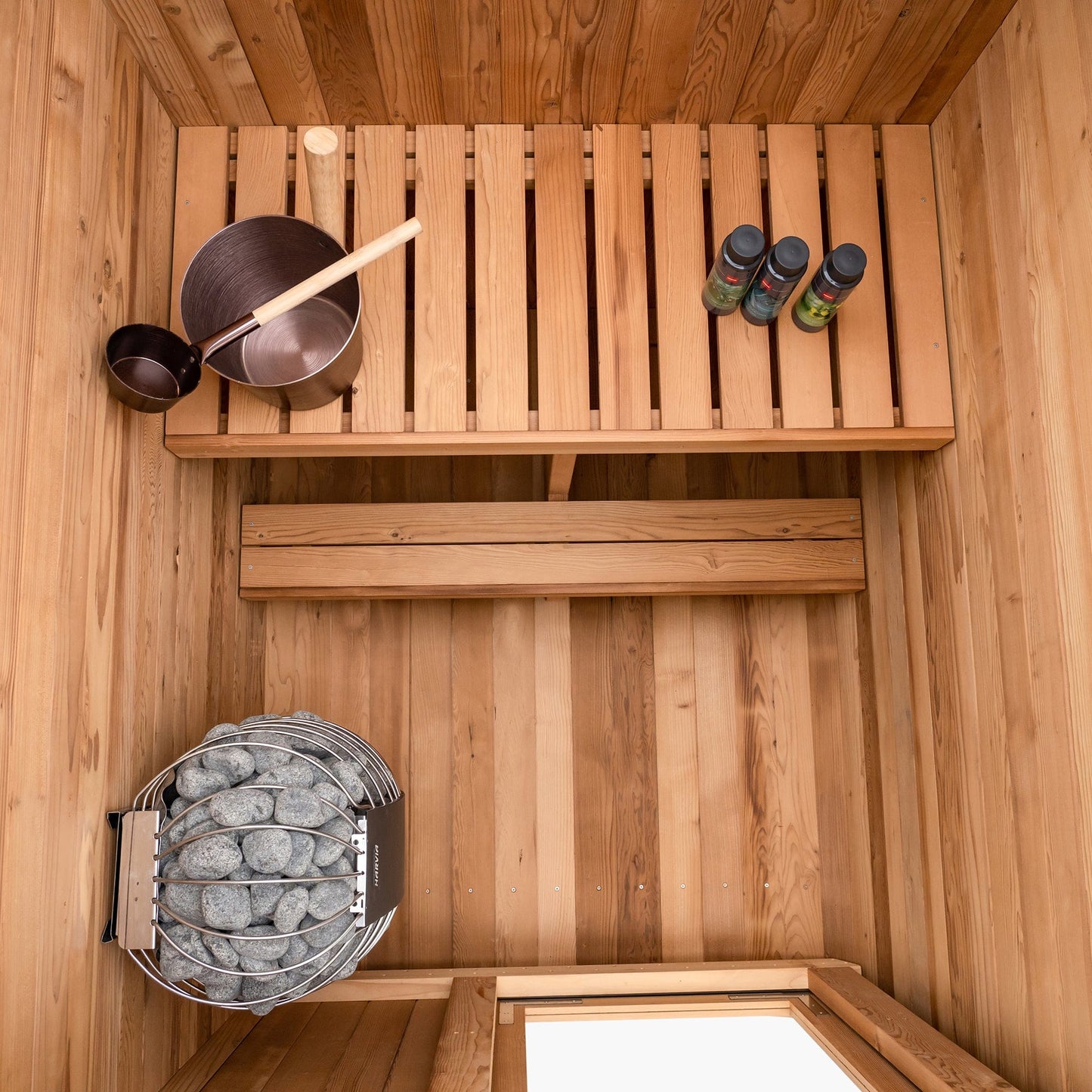 Duo Outdoor Sauna - 2 Person w/ Harvia Spirit Wi-Fi 8kW Heater