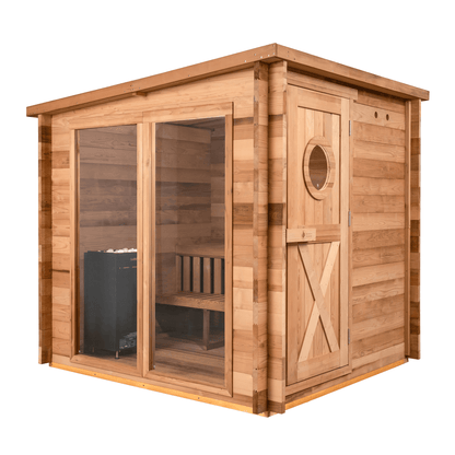 Garden Outdoor Sauna - 8 Person w/ Harvia KIP 8kW Heater