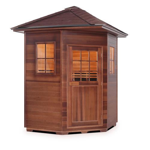 Enlighten Dry Traditional Sauna MoonLight - 4C Peak - 4 Person Outdoor Sauna