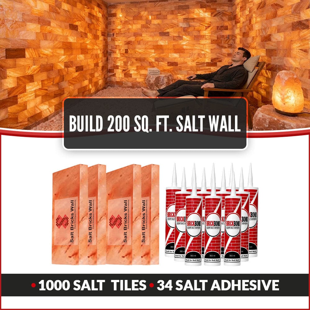 Build 200 Sq. Ft. Salt Wall 1000 Salt Bricks 34 Salt Adhesive