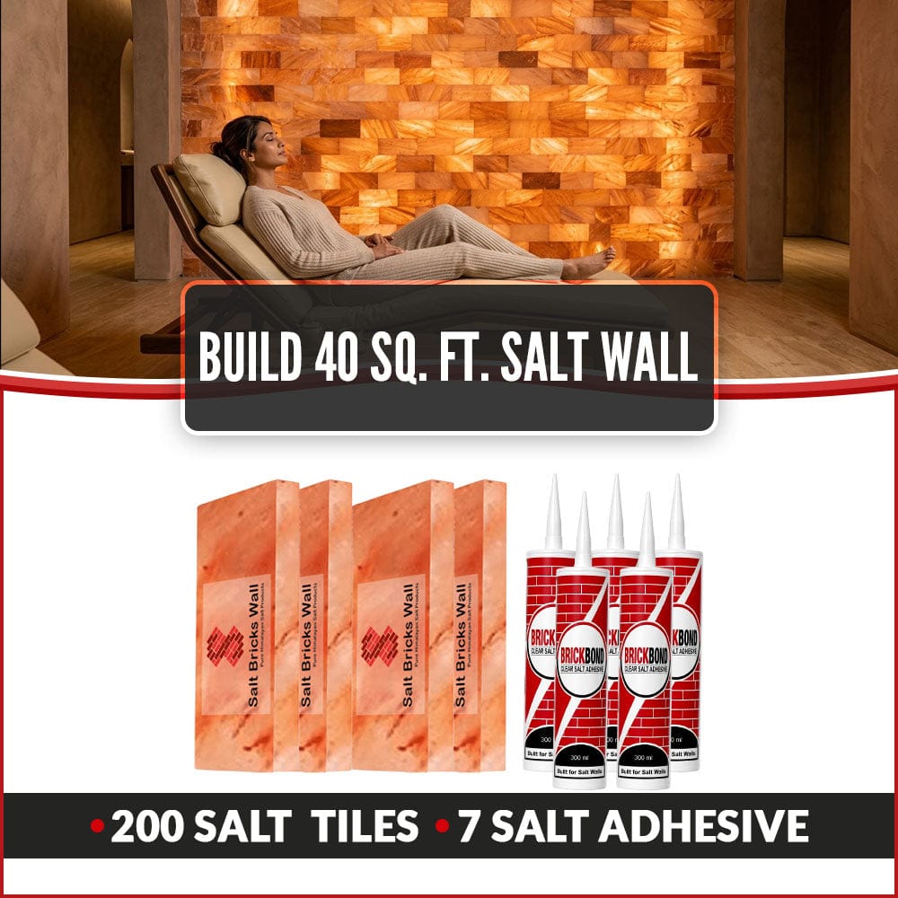 Build 40 Sq. Ft. Salt Wall 200 Salt Bricks 7 Salt Adhesive