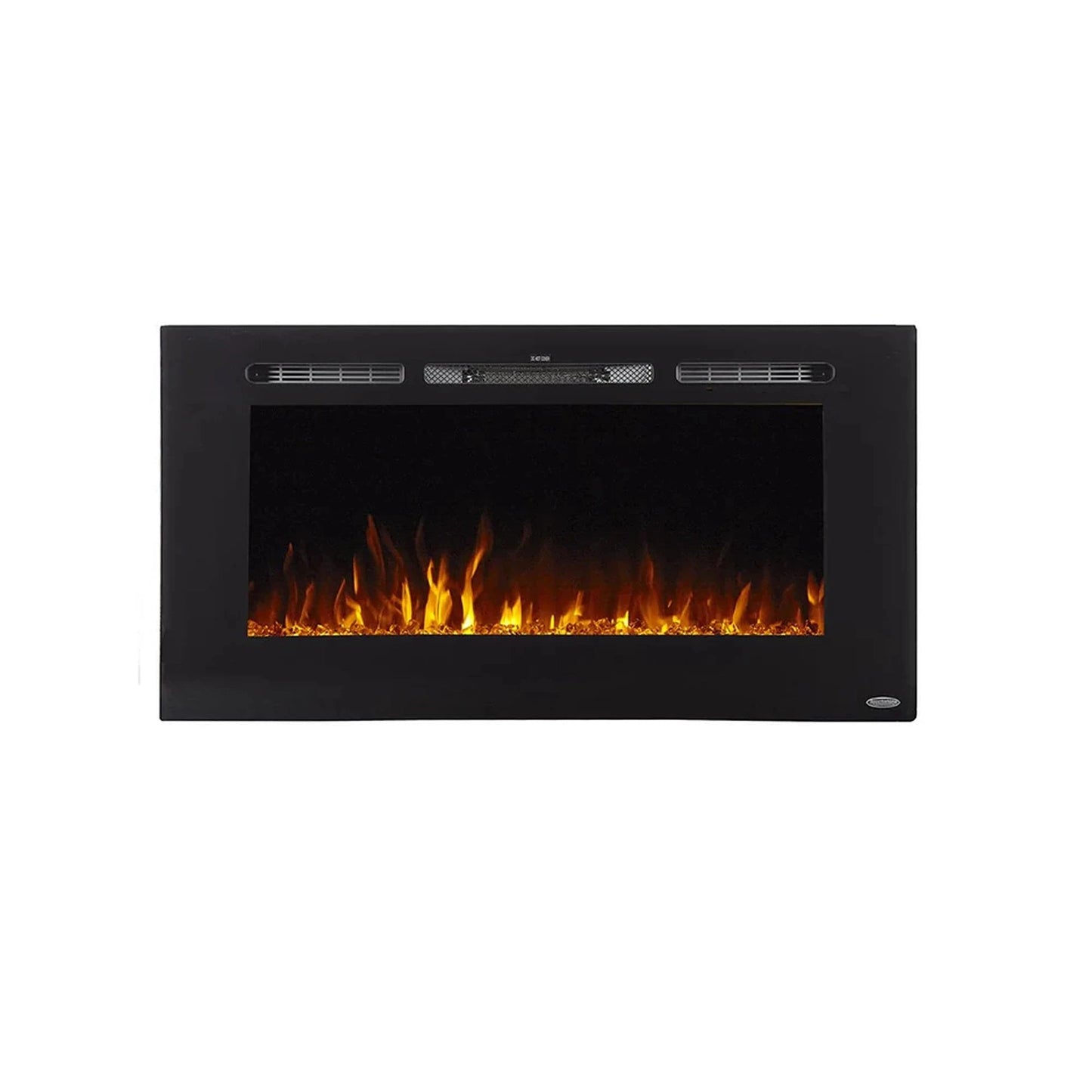 The Sideline 40" Recessed Black Electric Fireplace