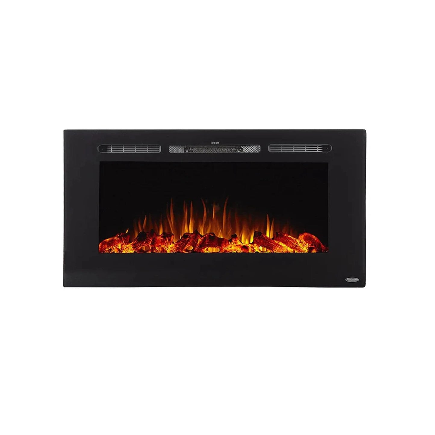 The Sideline 40" Recessed Black Electric Fireplace
