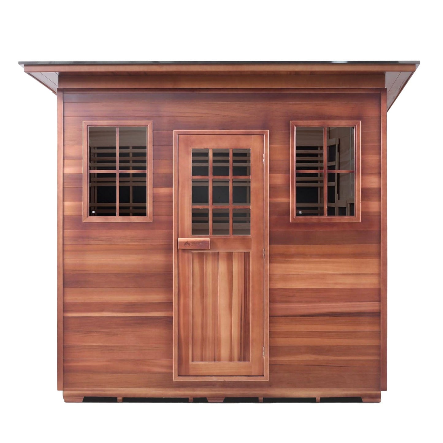 Enlighten Infrared/Traditional Sauna SAPPHIRE - 8 Slope - 8 Person Outdoor Sauna
