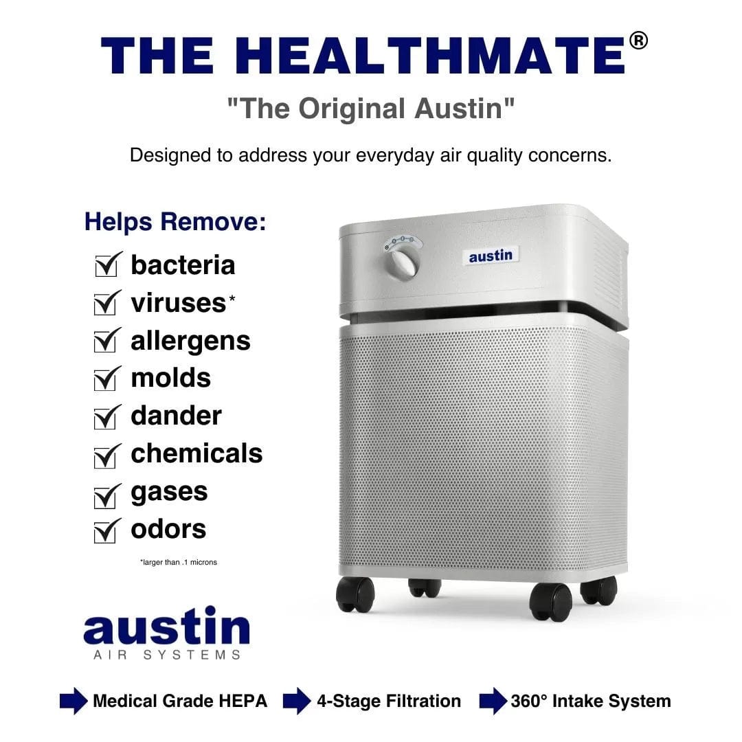 Austin Air HealthMate Junior Plus Air Purifier, 700 sq ft.