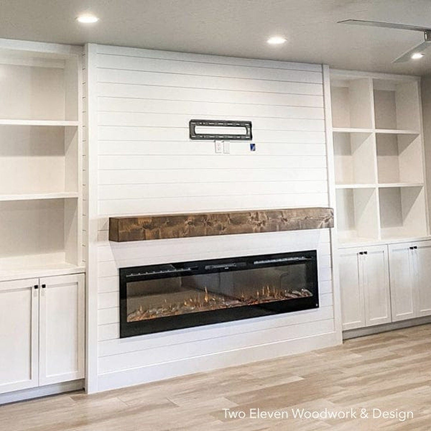 The Sideline 84" Recessed Smart Electric Fireplace