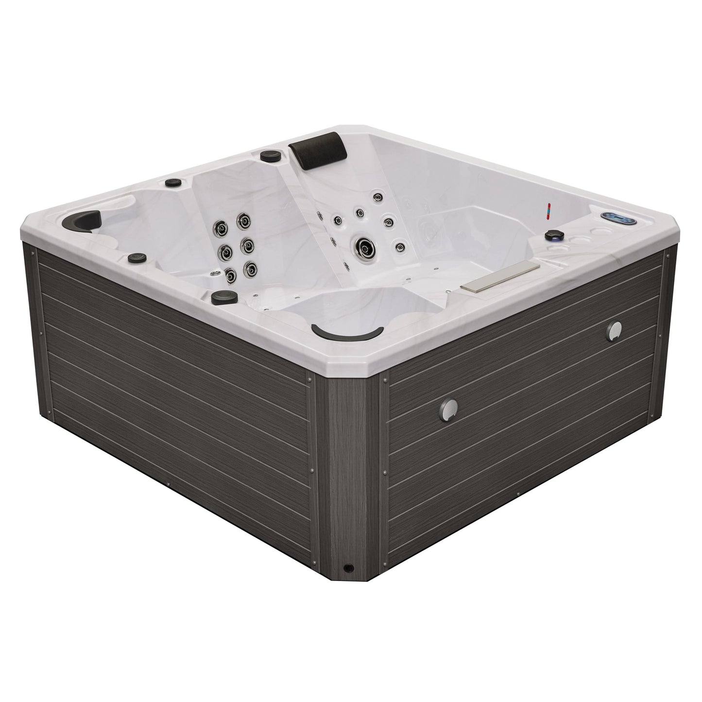 Luxury Spas Galley 5-person Hot Tub (WS-008) - Cloud Gray