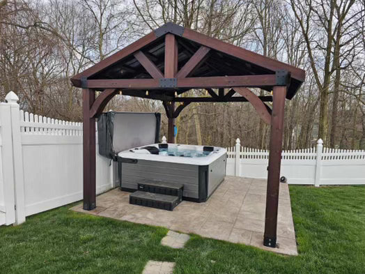 Luxury Spas Victoria 6-person Elite Series Hot Tub (WS-693 CG) - Cloud Gray