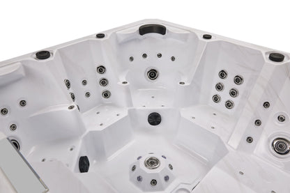 Luxury Spas Galley 5-person Hot Tub (WS-008) - Cloud Gray