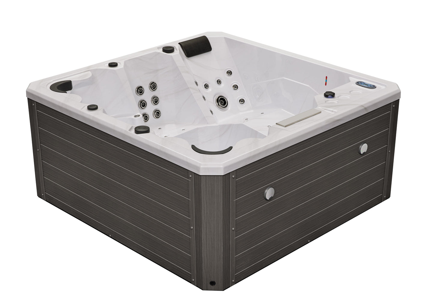 Luxury Spas Galley 5-person Hot Tub (WS-008) - Cloud Gray