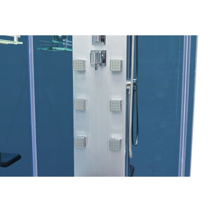 Mesa 39" WS-301A Rectangular Free Standing Walk In Steam Shower