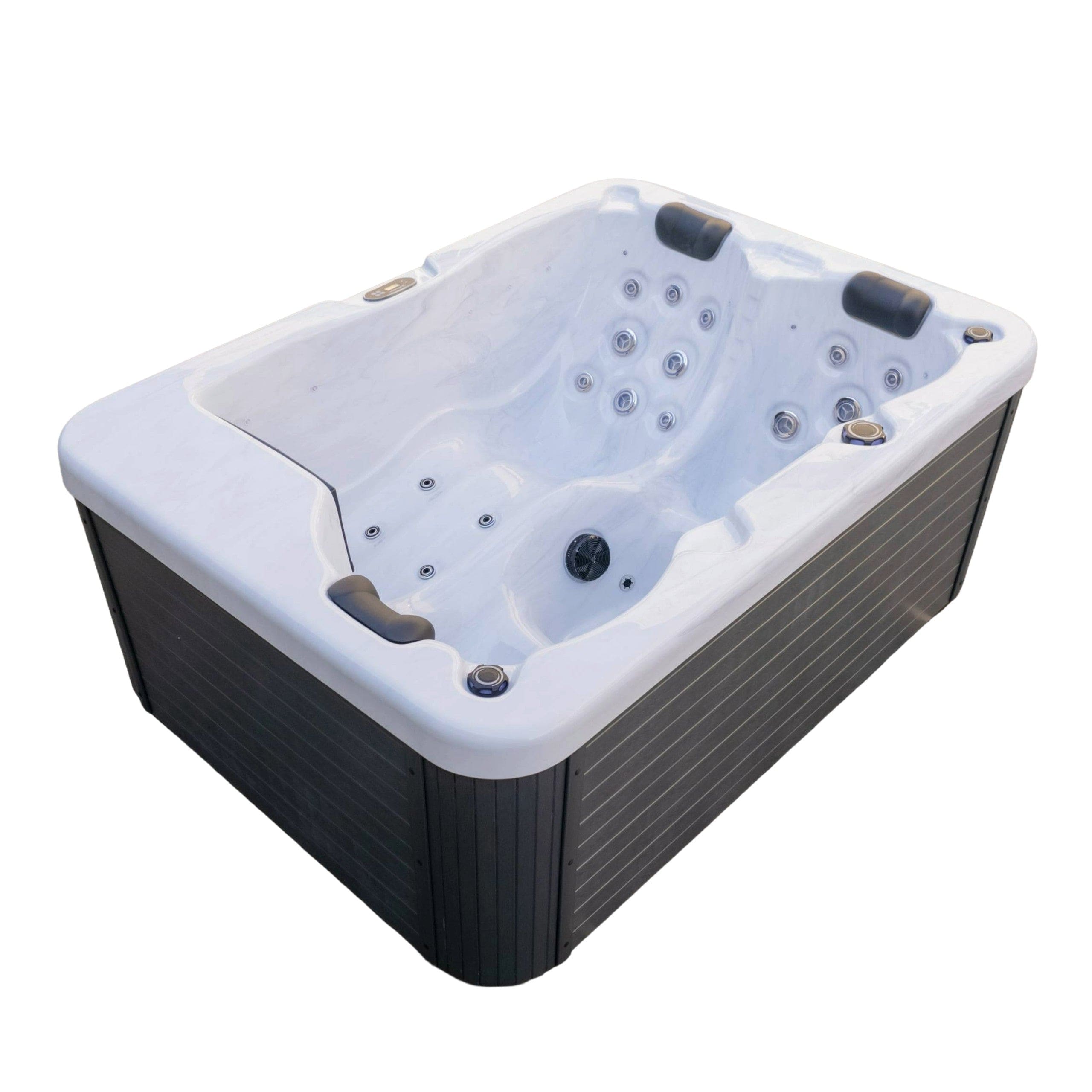テロペア　シャンディレディ　ホワイト　③ Luxury Spas Allure 3 Person Hot Tub (WS-7011) - White – Airpuria