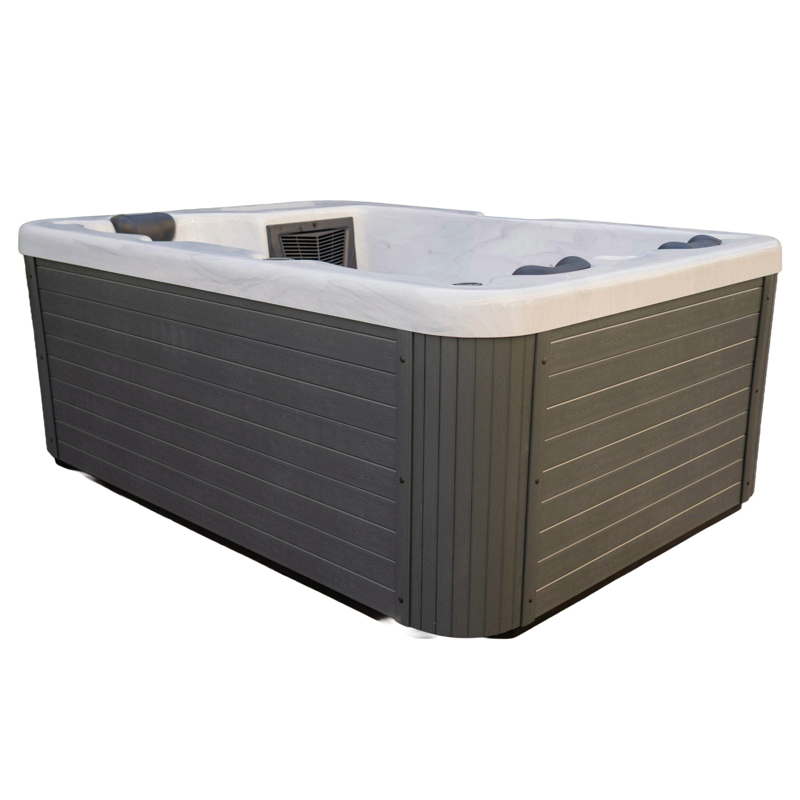 テロペア　シャンディレディ　ホワイト　③ Luxury Spas Allure 3 Person Hot Tub (WS-7011) - White – Airpuria