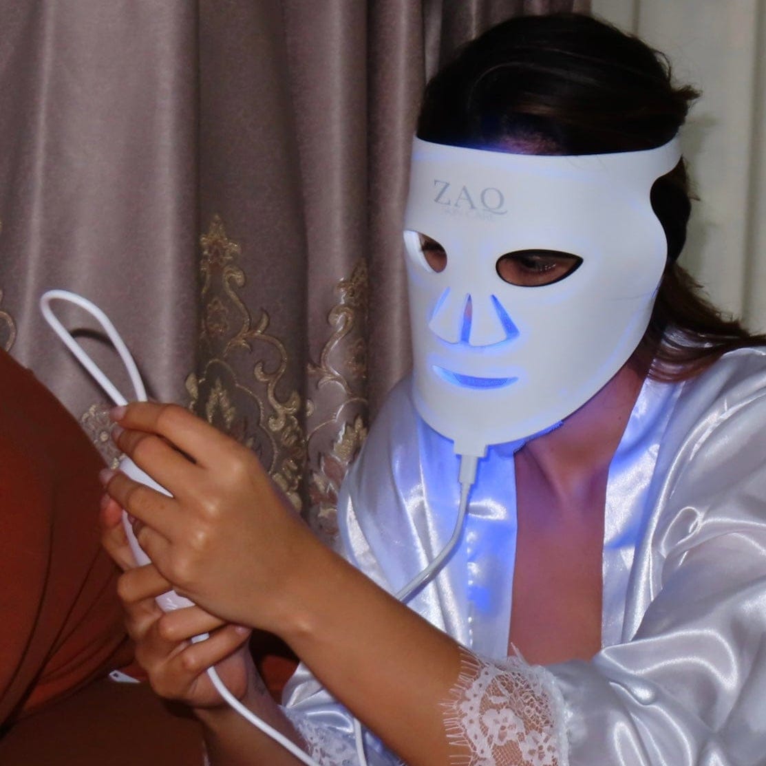 ZAQ Noor 2.0 Pro Light Face Mask: 1072nm Deep Infrared, Red & Blue Light