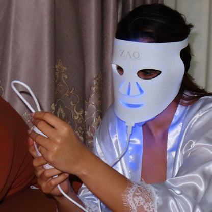 ZAQ Noor 2.0 Pro Light Face Mask: 1072nm Deep Infrared, Red & Blue Light
