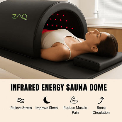 ZAQ ZUNA Pro Far Infrared PEMF, Red Light Sauna Dome