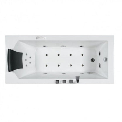 Platinum AM-154JDTSZ-70 71" Rectangular Freestanding Combination Bathtub - Left Hand Drain