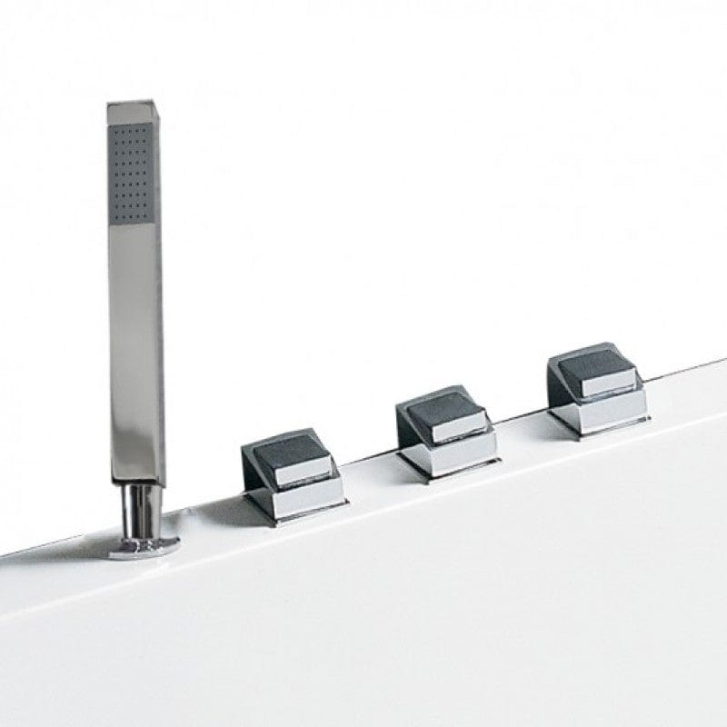 Platinum AM-154JDTSZ-70 71" Rectangular Freestanding Combination Bathtub - Left Hand Drain