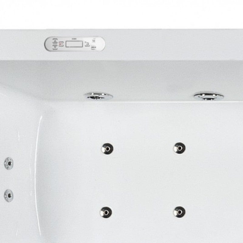 Platinum AM-154JDTSZ-70 71" Rectangular Freestanding Combination Bathtub - Left Hand Drain