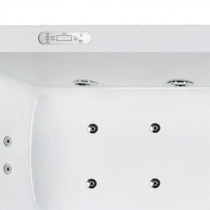 Platinum AM-154JDTSZ-70 71" Rectangular Freestanding Combination Bathtub - Left Hand Drain