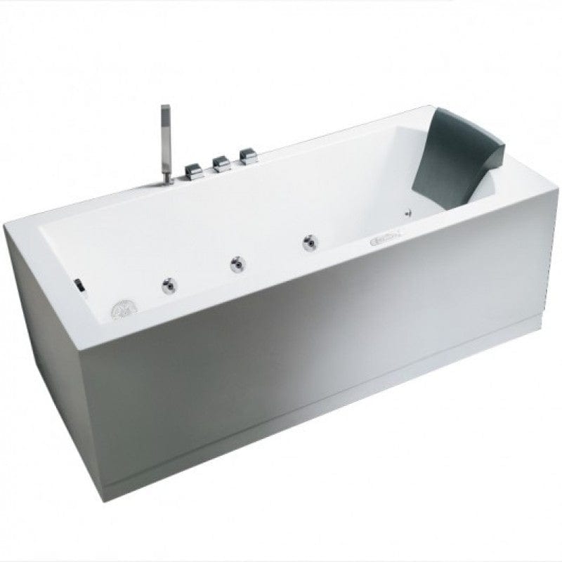 Platinum AM-154JDTSZ-70 71" Rectangular Freestanding Combination Bathtub - Left Hand Drain