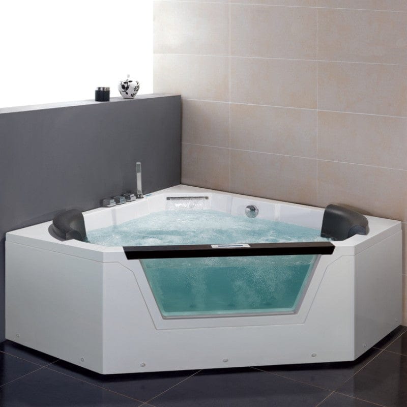 Platinum Eago AM-156JDTSZ 59" Corner Free Standing Combination Bathtub