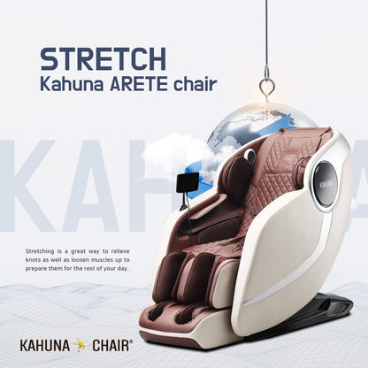 Kahuna Chair – EM Arete [Ivory/Black] - Massage Chair