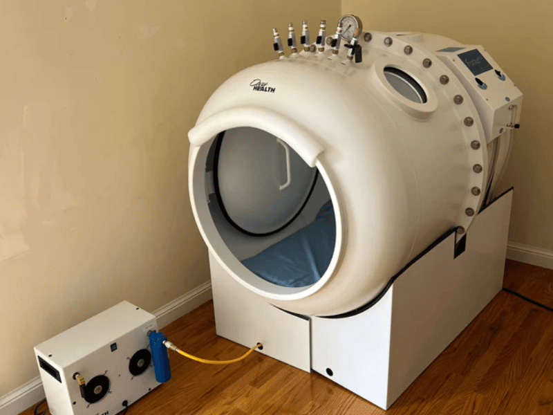 Image representing a hyperbaric therapy chamber.