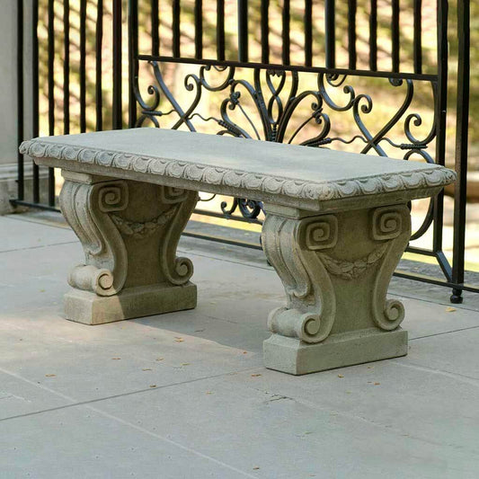 Campania International Longwood Main Fountain Garden Bench - BE-33