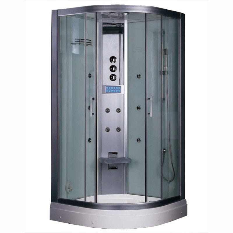 Platinum DZ934F3 36" Corner Free Standing Steam Shower