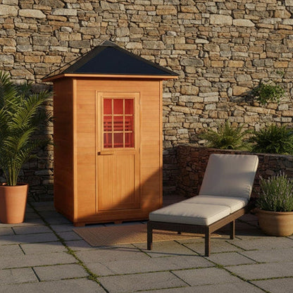 Sunray Eagle 2-Person Outdoor Traditional Sauna with Harvia Heater
