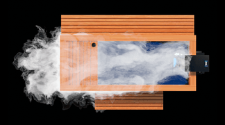 Medical Saunas Frozen Cold Plunge With Accessories Kit And Essential Oil Steam Generator