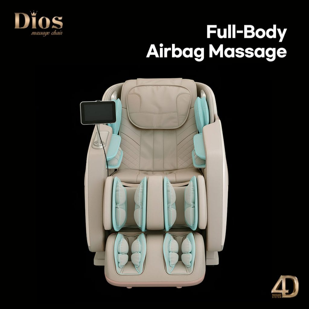 Dios Flexa 181° Hyper-Extension Stretch Massage Chair | 4D Massage, 56″ SL-Track, Zero Gravity Recline